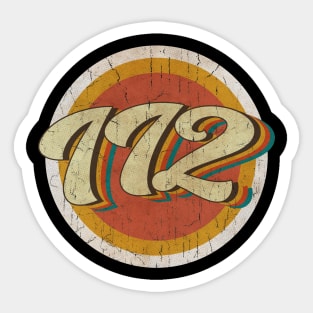 circle vintage 112 Sticker